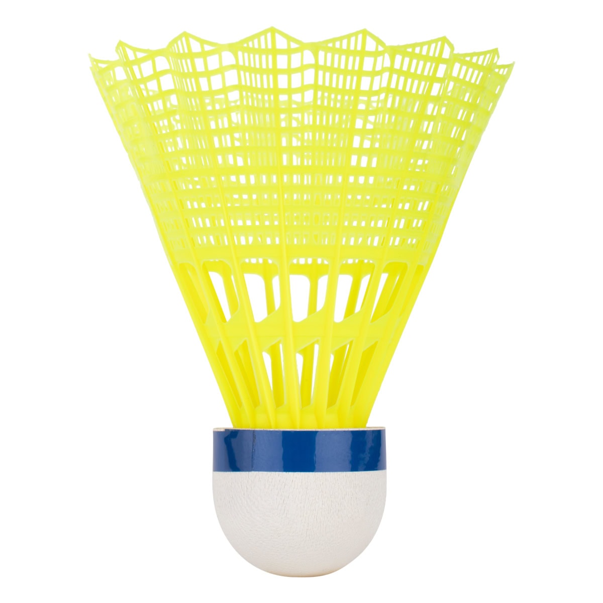 Yonex Mavis 350 gul nylonfjäderboll närbild