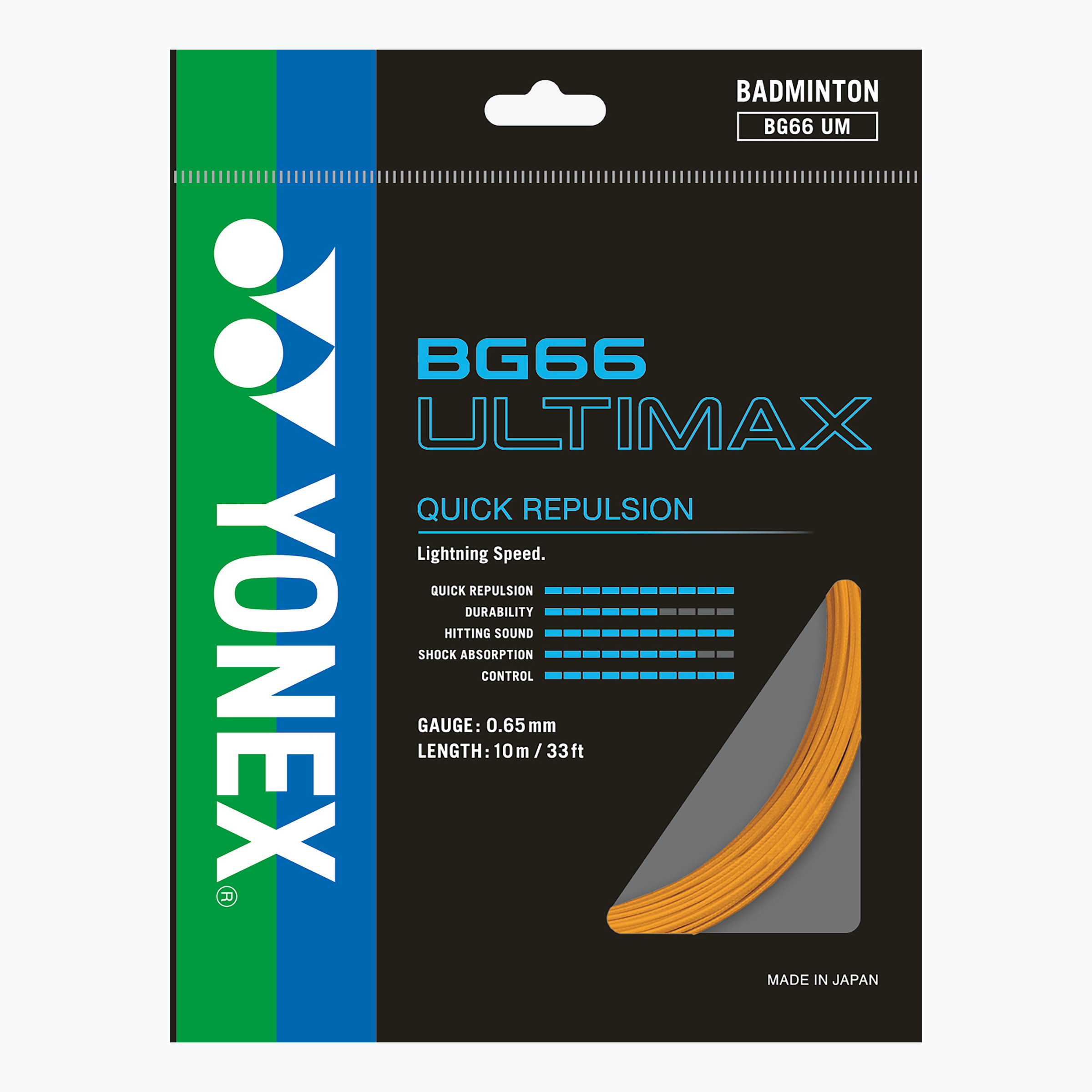 Yonex BG66 ULTIMAX 200 m Badmintonsträng